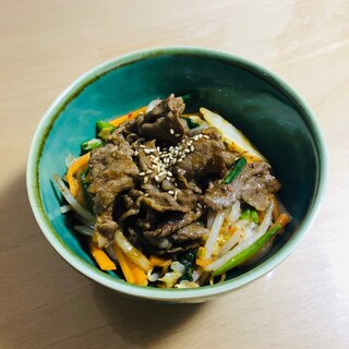 時短で簡単♪ビビンバ丼